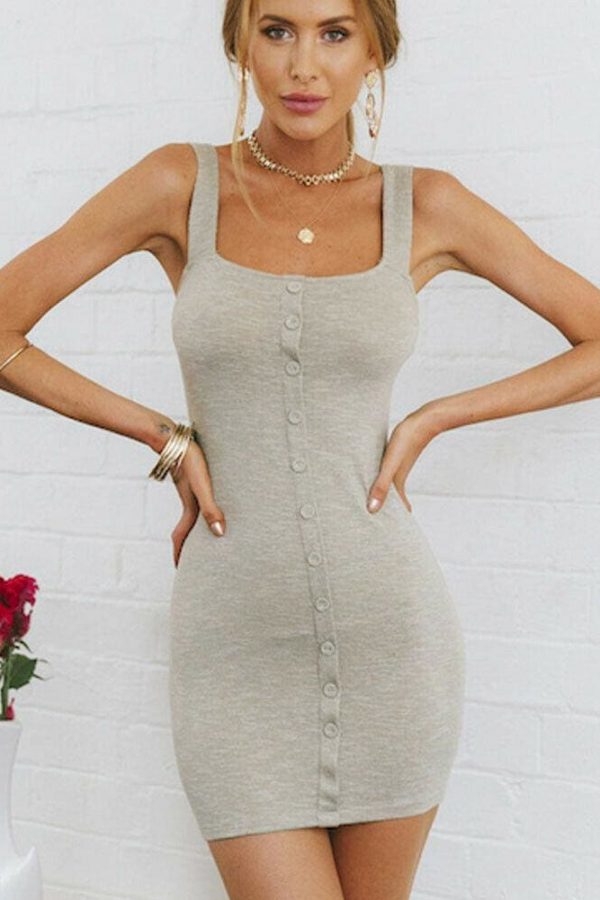 The Best New Women Summer Sleeveless Bodycon Short Mini Dress Ladeis Tight Casual Slim Fit Fashion Dress Sundress Online - Takalr