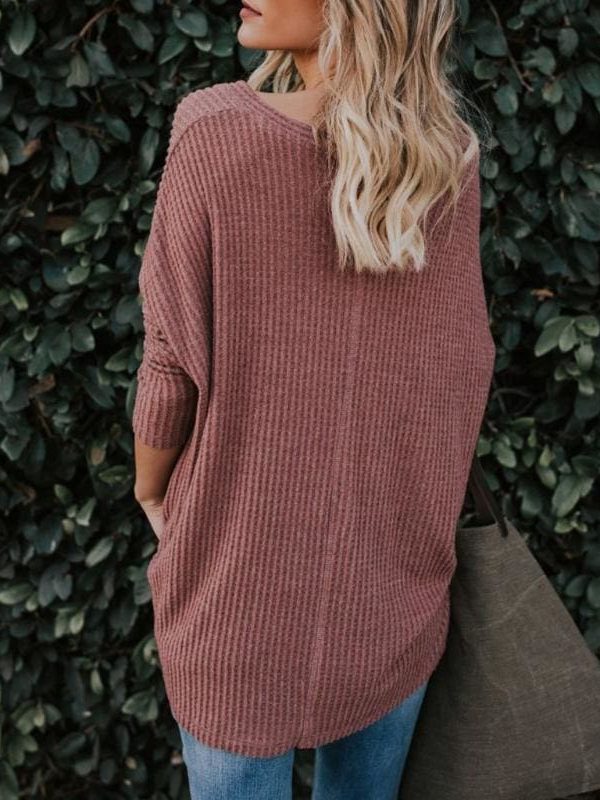 The Best New Women Sweaters Tie Front Button Down Knit Jumper Long Sleeve Shirts Online - Takalr