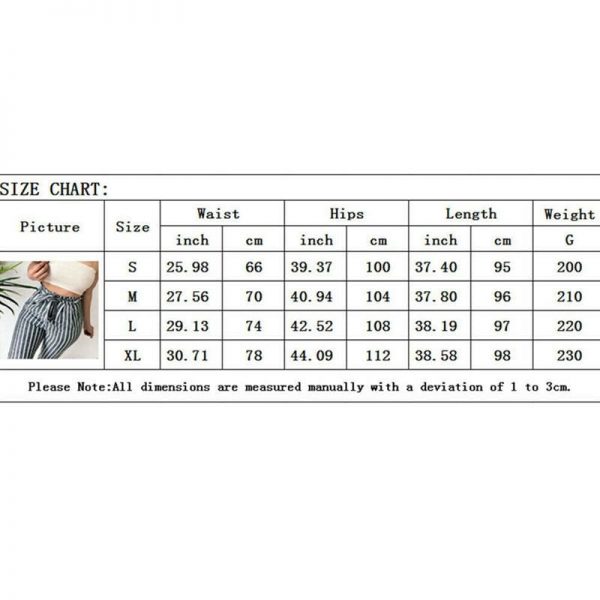 The Best New Women's Fashion Striped Tie Waist Baggy Cotton Linen Pants OL Ladies Casual Long Trousers with Pockets Online - Takalr