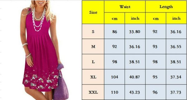 The Best New Women's Floral Bodycon High Waist Sleeveless Sundress Ladies Summer Casual Loose Short Midi Dress Online - Takalr