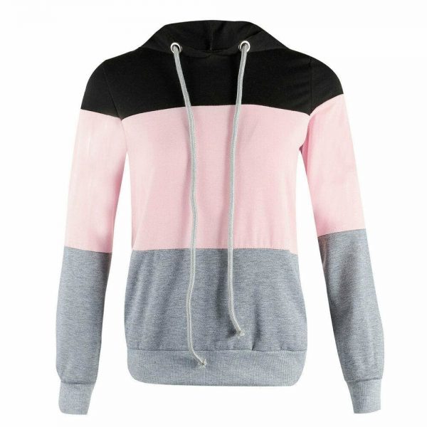 The Best New Women's Long Sleeve Casual Hoodies Sweatshirts Sport Hooded Coat Jumper Pullover Tops Outwear Women Clothes Online - Takalr