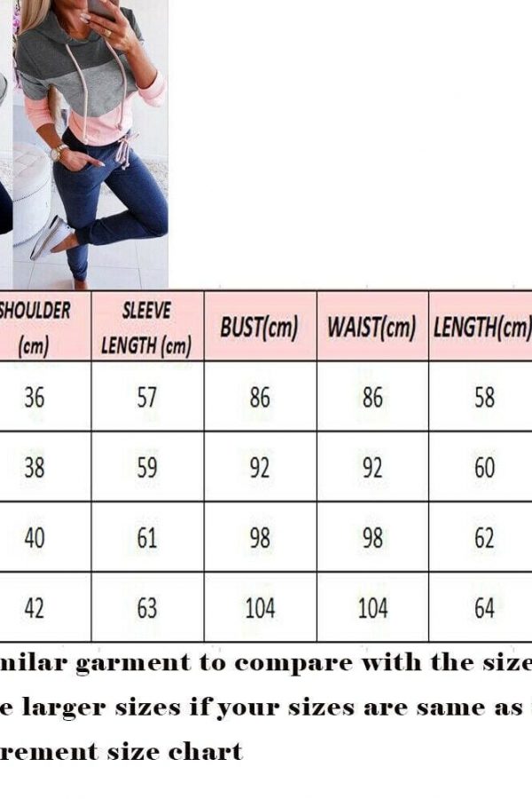 The Best New Women's Long Sleeve Casual Hoodies Sweatshirts Sport Hooded Coat Jumper Pullover Tops Outwear Women Clothes Online - Takalr