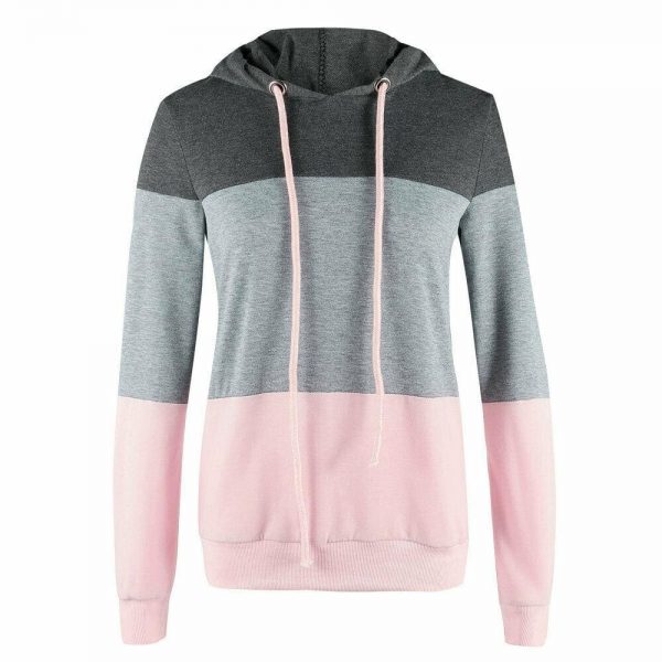 The Best New Women's Long Sleeve Casual Hoodies Sweatshirts Sport Hooded Coat Jumper Pullover Tops Outwear Women Clothes Online - Takalr