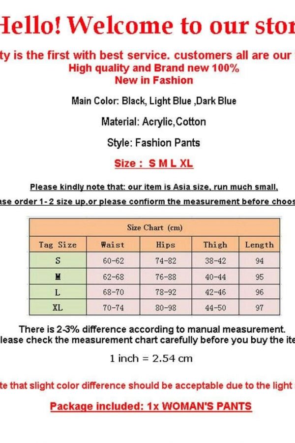 The Best New Women's Pencil Stretch Denim Skinny Slim Pants Solid Casual Ladies High Waist Long Leggings Trousers Online - Takalr