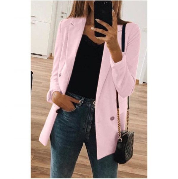 The Best Office Lady Top Long Sleeve V Neck OL Blazer feminino Eleagnt veste femme vintage Classic Streetwear Online - Takalr