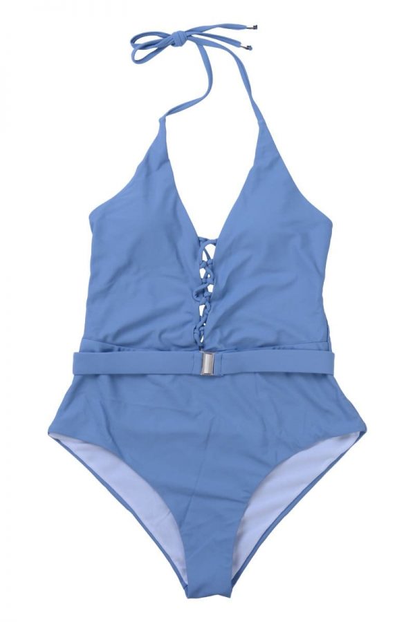 The Best One Piece Swimsuit Solid Beach Bandage Bathing Suits Women Swimming Suit Online - Takalr