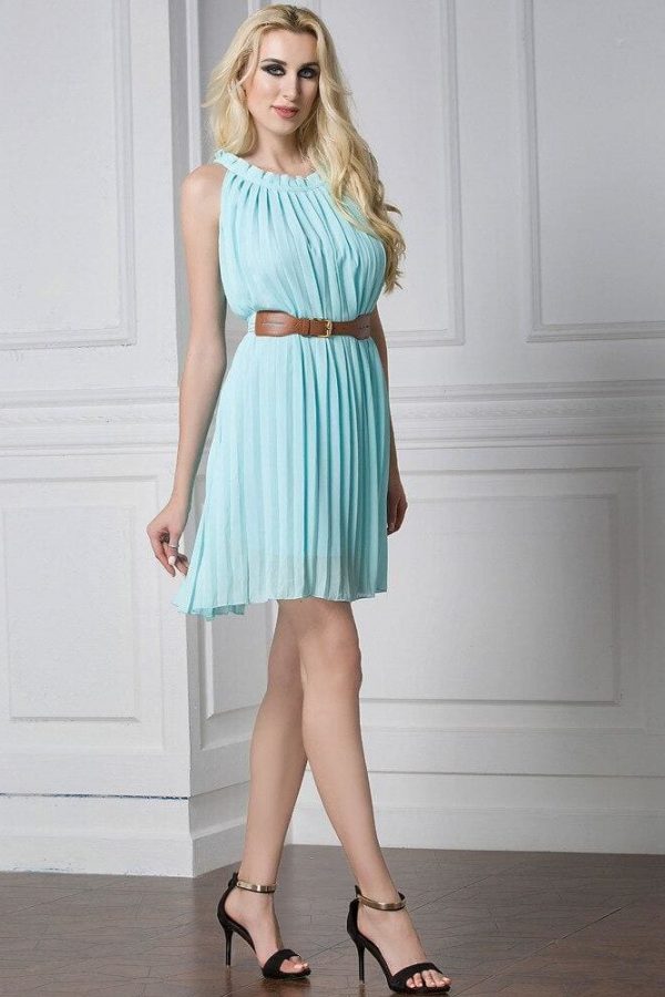 The Best Plus Size Summer Style Women's Pleated Chiffon Dresses Casual Dress Online - Source Silk