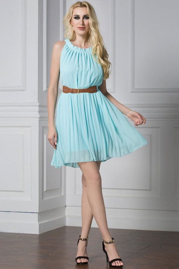 The Best Plus Size Summer Style Women's Pleated Chiffon Dresses Casual Dress Online - Source Silk