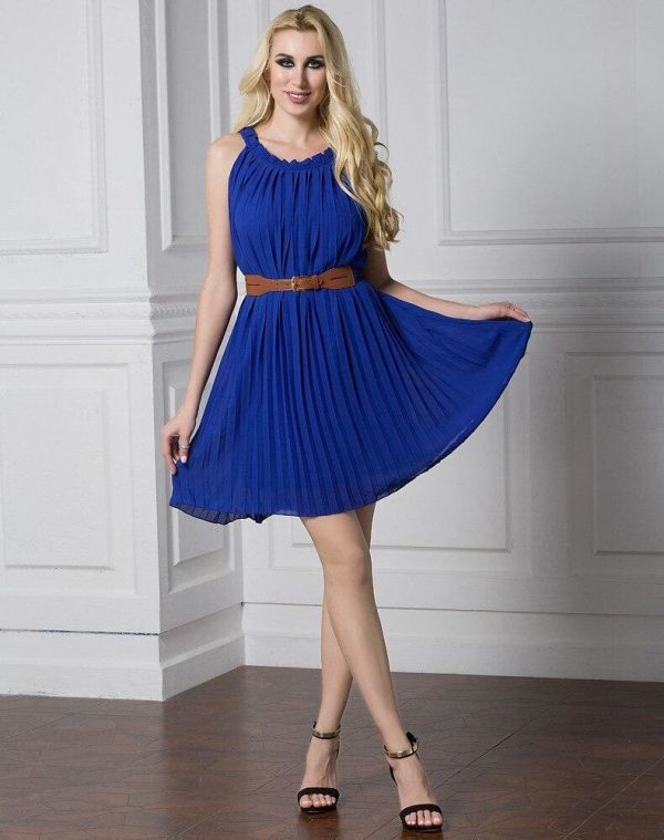 The Best Plus Size Summer Style Women's Pleated Chiffon Dresses Casual Dress Online - Source Silk