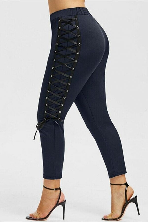 The Best Plus Size Summer Women Leggings Elastic Waist Skinny Stretch Pants Ladies Casual Gym Workout Push Up Trousers Bottom XL-4XL Online - Takalr