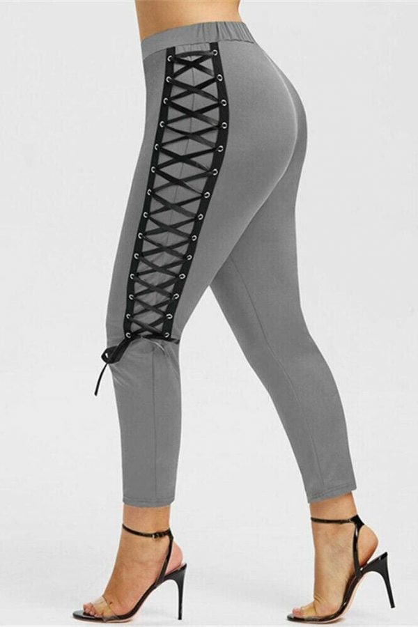 The Best Plus Size Summer Women Leggings Elastic Waist Skinny Stretch Pants Ladies Casual Gym Workout Push Up Trousers Bottom XL-4XL Online - Takalr