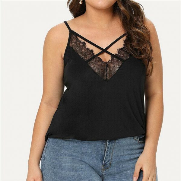 The Best Plus Size Women's Casual Sleeveless Silk Vest Blouse Fashion Ladies Loose Solid Casual Beach Shirt Tops Online - Takalr