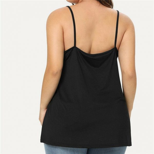 The Best Plus Size Women's Casual Sleeveless Silk Vest Blouse Fashion Ladies Loose Solid Casual Beach Shirt Tops Online - Takalr