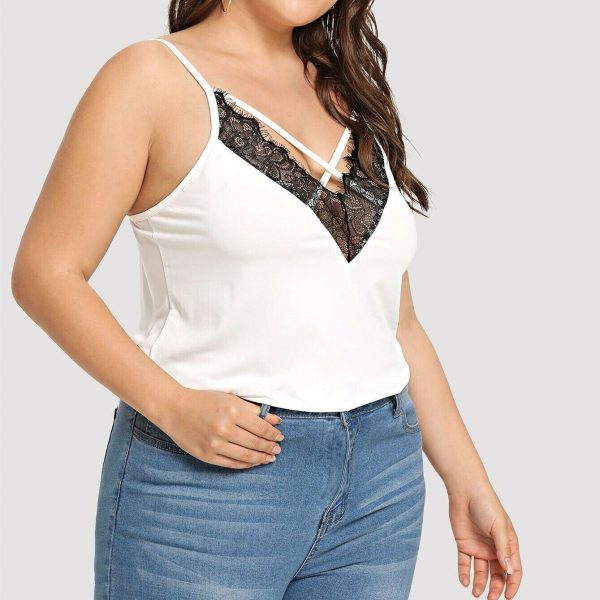 The Best Plus Size Women's Casual Sleeveless Silk Vest Blouse Fashion Ladies Loose Solid Casual Beach Shirt Tops Online - Takalr