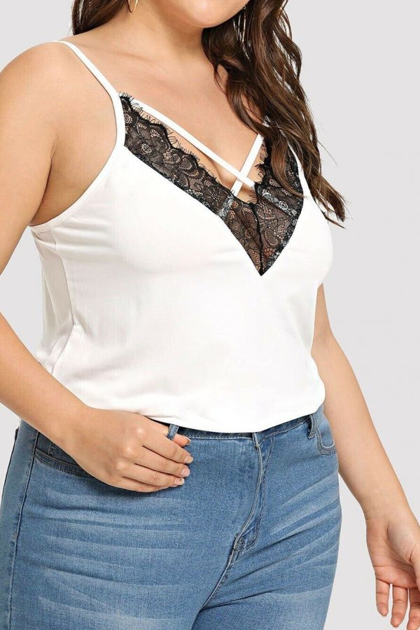 The Best Plus Size Women's Casual Sleeveless Silk Vest Blouse Fashion Ladies Loose Solid Casual Beach Shirt Tops Online - Takalr