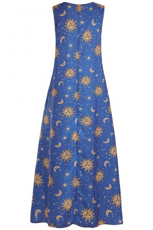 The Best Printed Bohemian Ethnic Style Beach Maxi Dress Online - Source Silk