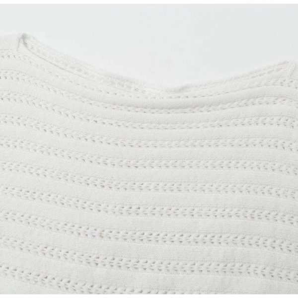 The Best Simple off shoulder knitting pullover Lantern long sleeve women sweater Online - Takalr