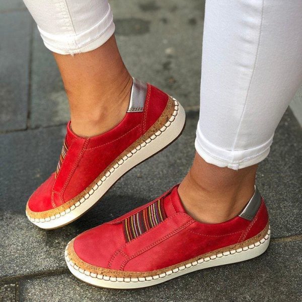 The Best Slide Elastic Band Round Toe Casual Women Sneakers Online - Takalr