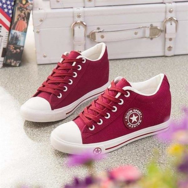 The Best Sneakers Wedges Canvas Shoes Women Casual Shoes Online - Source Silk