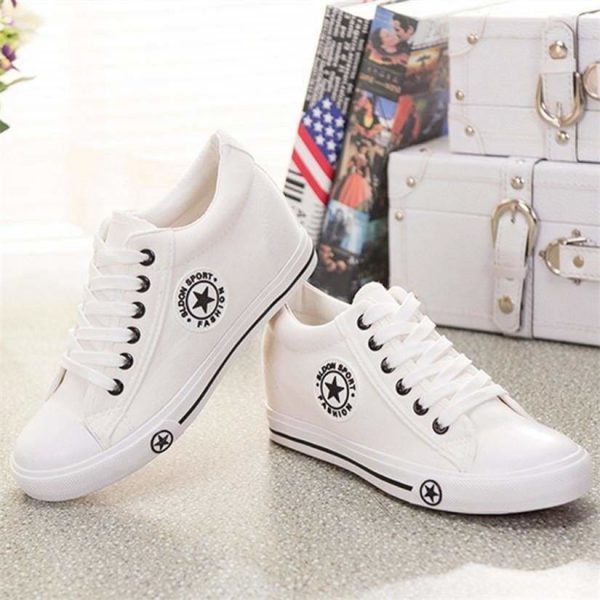 The Best Sneakers Wedges Canvas Shoes Women Casual Shoes Online - Source Silk