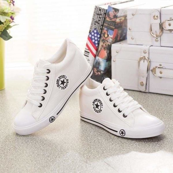 The Best Sneakers Wedges Canvas Shoes Women Casual Shoes Online - Source Silk