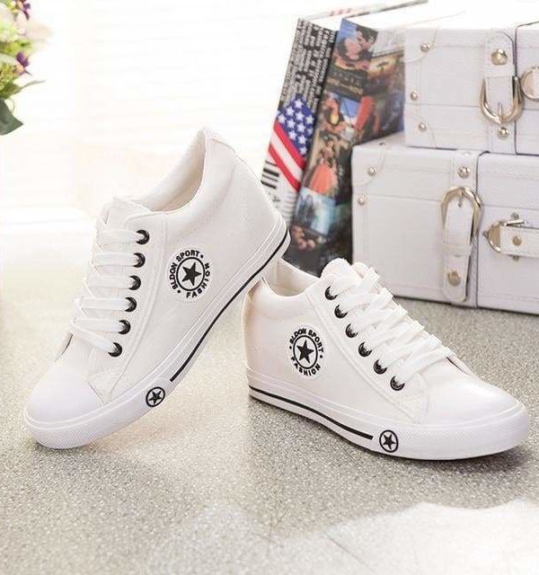 The Best Sneakers Wedges Canvas Shoes Women Casual Shoes Online - Source Silk