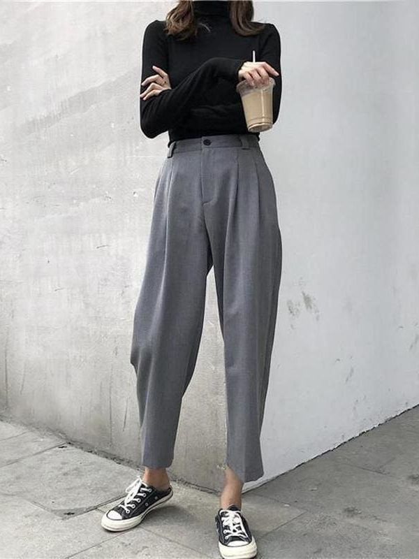 The Best Spring And Autumn Harem Pants Female Nine Points Loose Casual Pants Online - Takalr