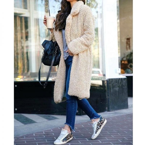 The Best Stylish 2019 Women Teddy Bear Jacket Coat Ladies Casual Workout Fleece Loose Outwear Winter Warm Oversized Overcoat Online - Takalr