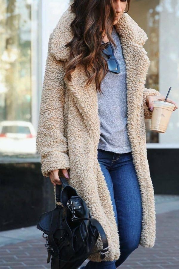 The Best Stylish 2019 Women Teddy Bear Jacket Coat Ladies Casual Workout Fleece Loose Outwear Winter Warm Oversized Overcoat Online - Takalr