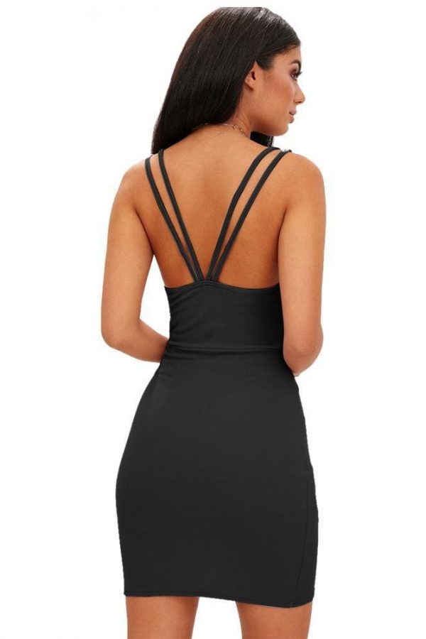 The Best Summer Beach Dress Casual Lady Backless Slim Short Dress Online - Source Silk