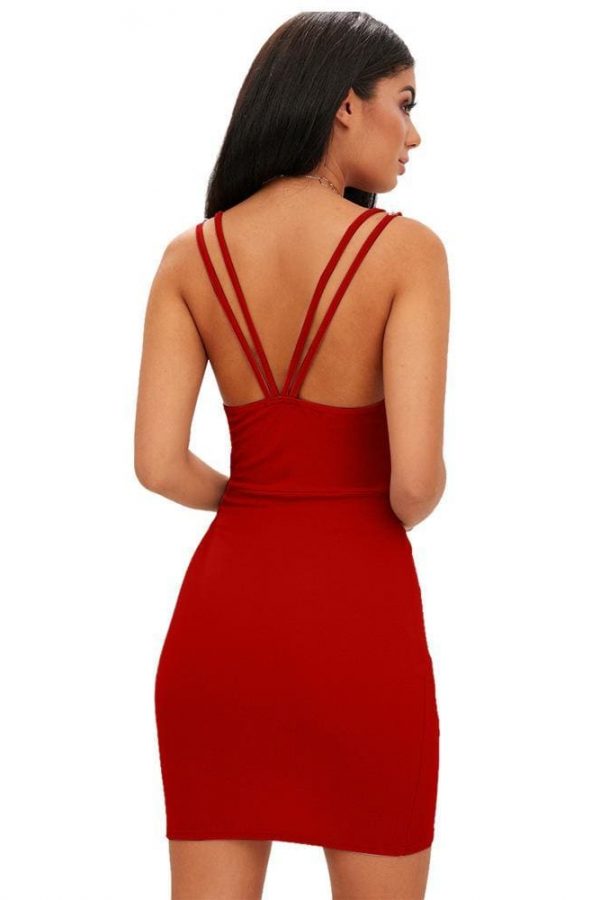 The Best Summer Beach Dress Casual Lady Backless Slim Short Dress Online - Source Silk