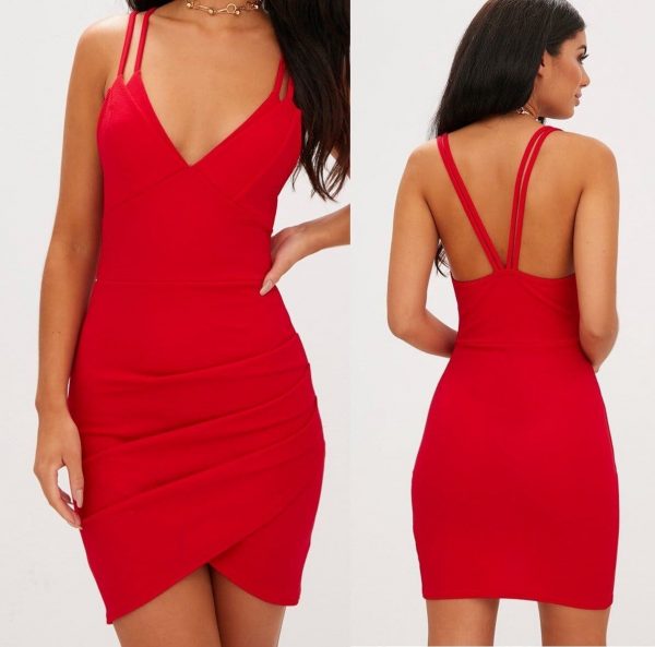 The Best Summer Beach Dress Casual Lady Backless Slim Short Dress Online - Source Silk