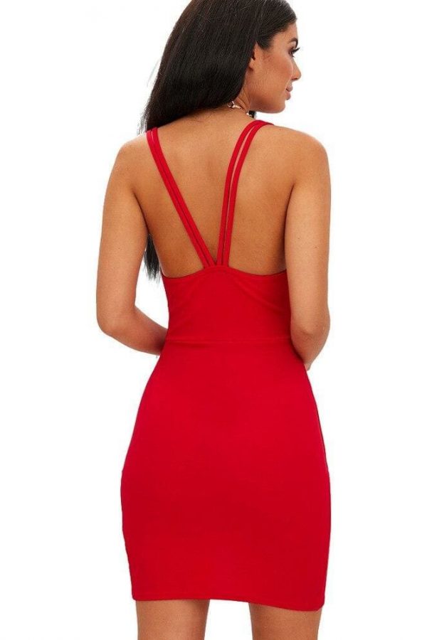 The Best Summer Beach Dress Casual Lady Backless Slim Short Dress Online - Source Silk