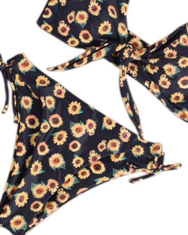 The Best Summer Bikini Set Explosion Models Women'S Sexy Print Swimsuit Bikini Solid Separate Swimsuit Bikinis Maillot De Bain Femme New Online - Takalr