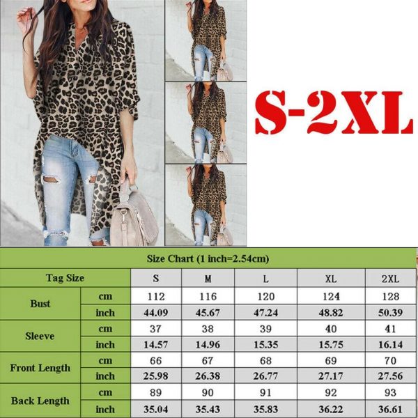 The Best Summer Leopard Print Chiffon Half Sleeve Casual Shirt Tops Blouse Online - Takalr