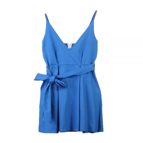 The Best Summer New Women Sleeveless Dress Fashion V-Neck Clothes Ladies Hot Casual Mini Dresses Clothing Online - Takalr