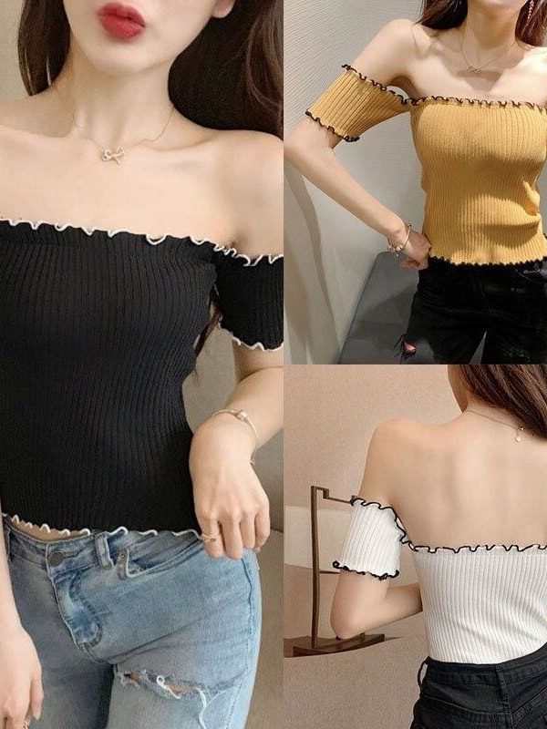 The Best Summer Off Shoulder T-shirts Top Online - Takalr