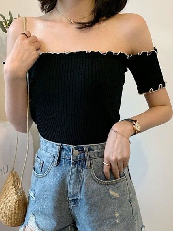 The Best Summer Off Shoulder T-shirts Top Online - Takalr