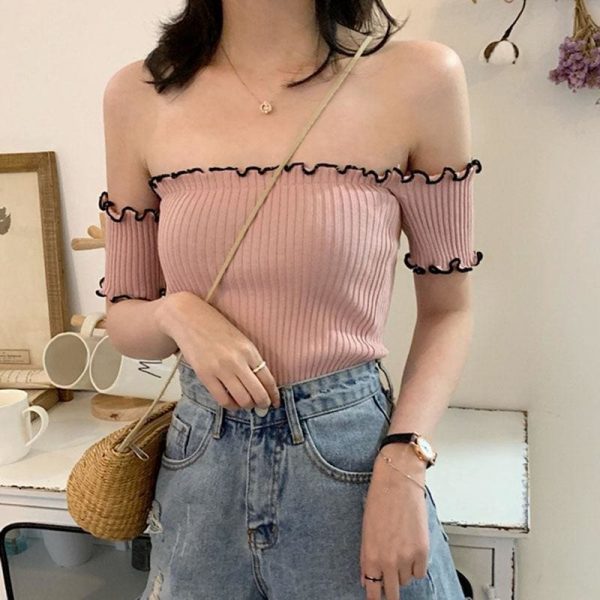 The Best Summer Off Shoulder T-shirts Top Online - Takalr