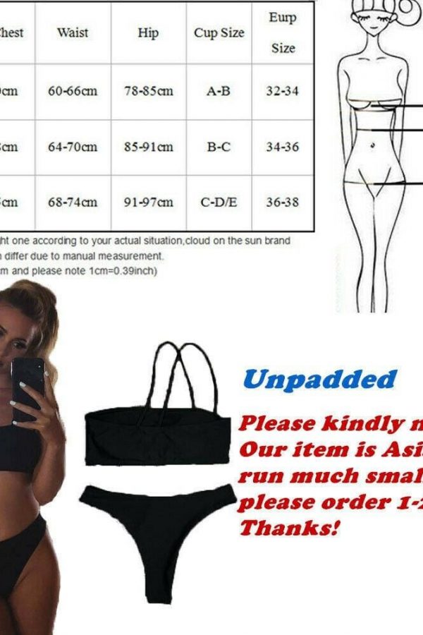 The Best Summer Women Bandage One Shoulder Bra Thongs Bikini Push-up Bra Swimsuit Bathing 2pcs Set Swimwear Beachwear Online - Takalr