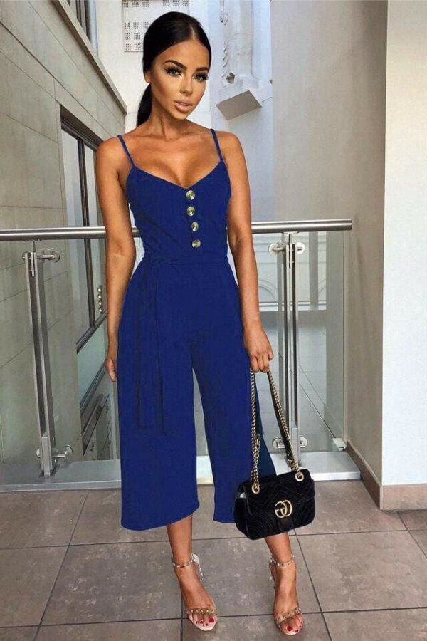 The Best Summer Women Ladies Clubwear Playsuit Fashion Bodycon Party Jumpsuit Romper Trousers Casual Loose Linen Cotton Jumpsuit Online - Takalr