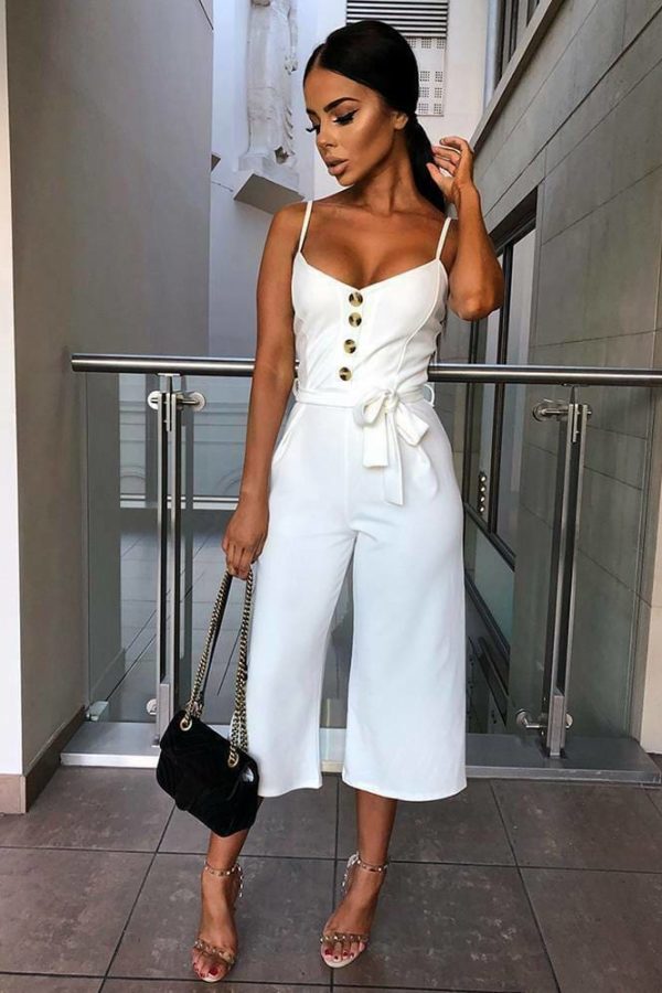 The Best Summer Women Ladies Clubwear Playsuit Fashion Bodycon Party Jumpsuit Romper Trousers Casual Loose Linen Cotton Jumpsuit Online - Takalr