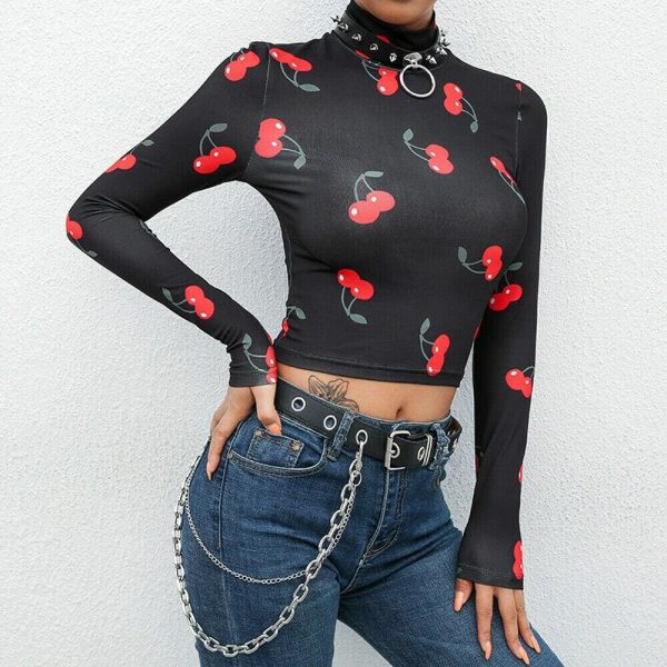 The Best Summer Women O-neck Chic Ladies Tops Loose Long Sleeve T-Shirt Casual See Through Stylish Slimmer Fashion Women Tees Online - Takalr