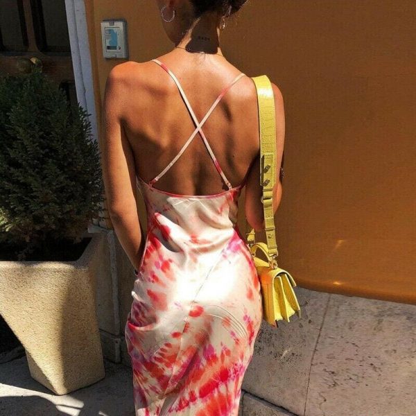 The Best Summer Women's Sleeveless Bodycon Bandage Long Dress Ladies Backless Loose Club Evening Party Dress Online - Takalr