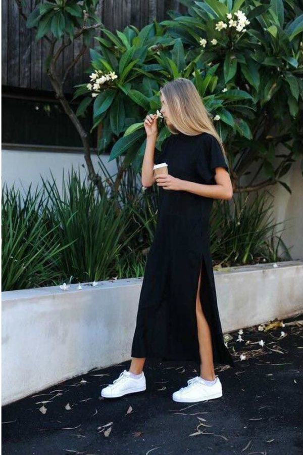 The Best T Shirt Dress Women Casual Boho Vintage Bandage Wrap Long Dresses Online - Source Silk