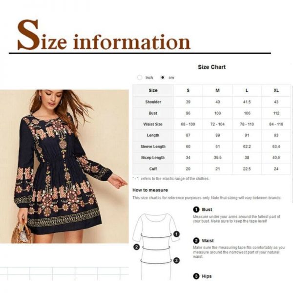 The Best Tunic Dress Lady Retro Indie Folk Element Dresses Casual Short Mini Dress Online - Takalr