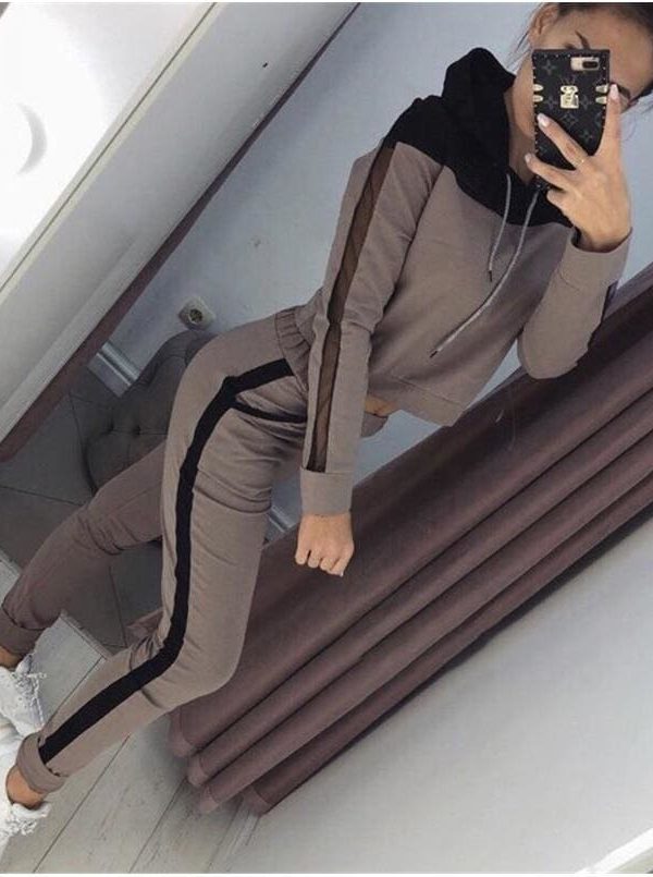 The Best Two Piece Set Hoodies Suit Women Tracksuit Autumn Winter Long Sleeve Sweatshirt Top and Pants Suit Ladies Outfit Streetwear Online - Takalr