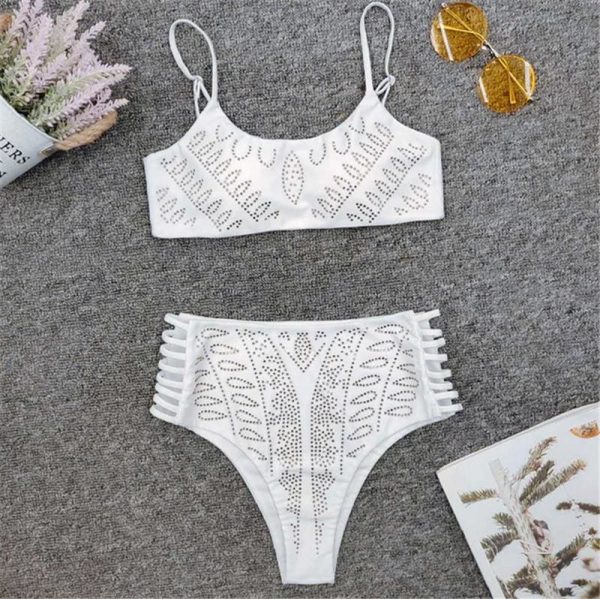 The Best Two-Pieces Summer Womens Bikini Set Push-Up Padded Bra High Waist Swimwear Online - Takalr