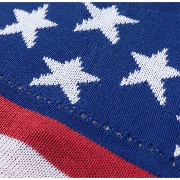 The Best USA flag stripe women camisole Halter Knitted Streetwear Tops Online - Takalr