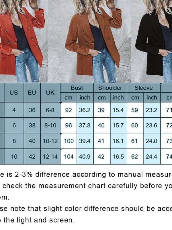 The Best Vintage Double Breasted Solid Women Blazer Pockets Jackets Female Retro Suits Coat Feminino blazers Outerwear high quality Online - Takalr